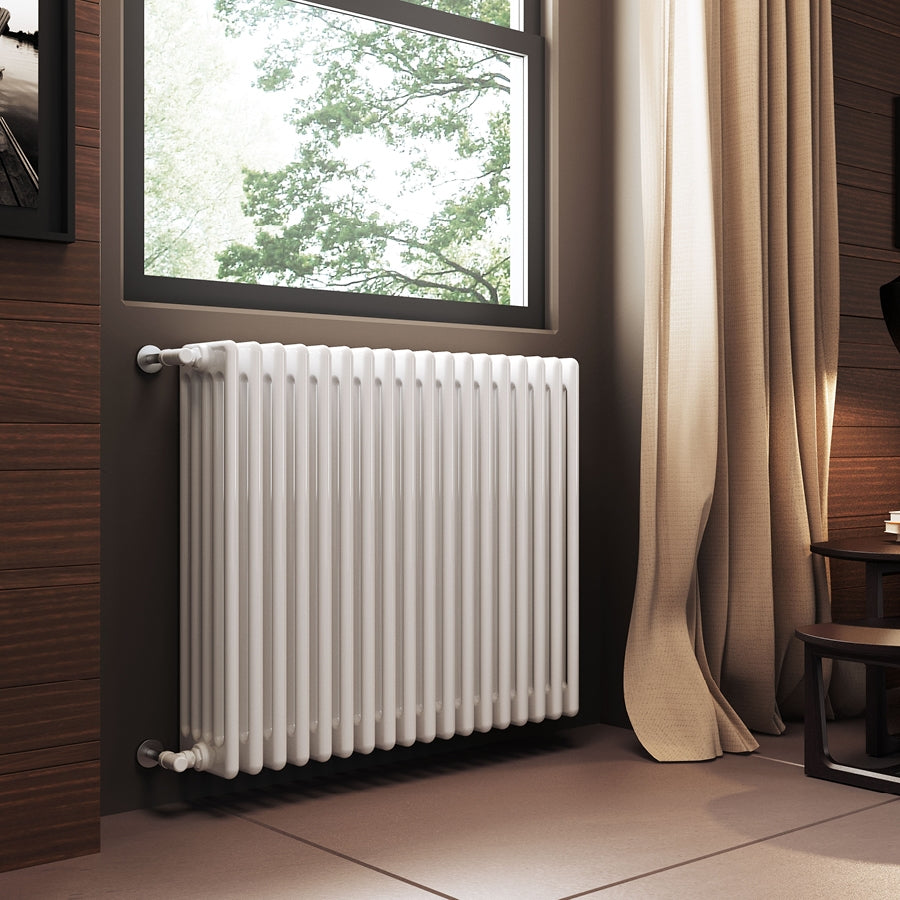 Radiador 4 columnas ardesia blanco